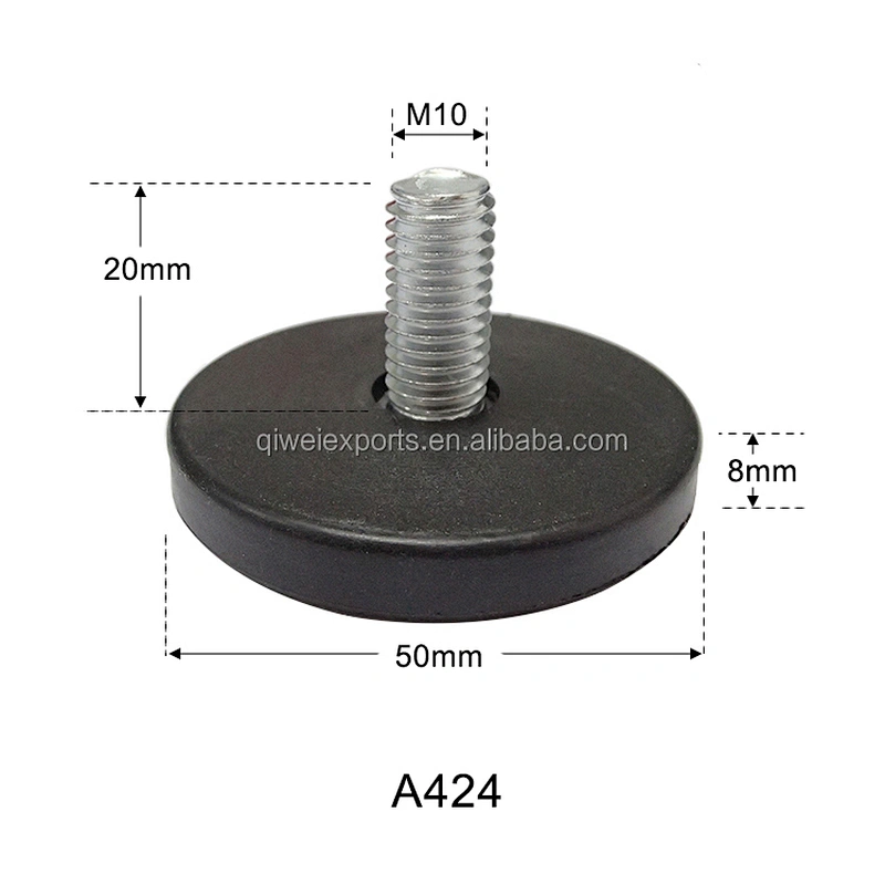 M10 Adjustable glides Chair Leg Levelers Furniture Adjustable Leveling Feet A424