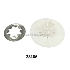 Pink and white Plastic Mattress Air Hole with Debossed Logo (28106)