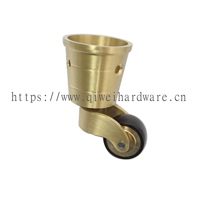 Brass Furniture Casters Table Chair Sofa Piano Rubber Mute Wheels 60227