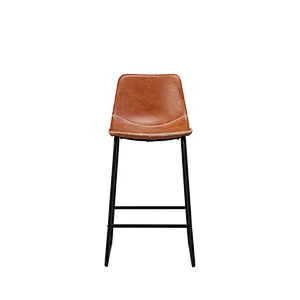 Modern Knocked Down dining room furniture metal leg PU barstools