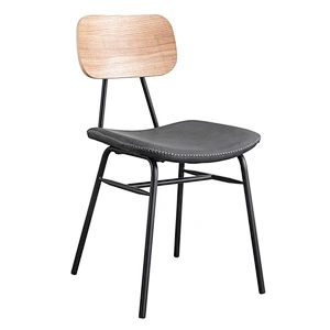 Cheap chair best pu and velvet dining chair with metal legs dining room furniture