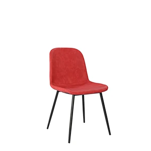most popular dining chair,PU chair with iron tube，fabric chair