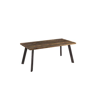 4cm thickness MDF dining table,wood venner table with iron tube