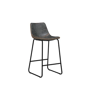Modern Knocked Down dining room furniture metal leg PU barstools