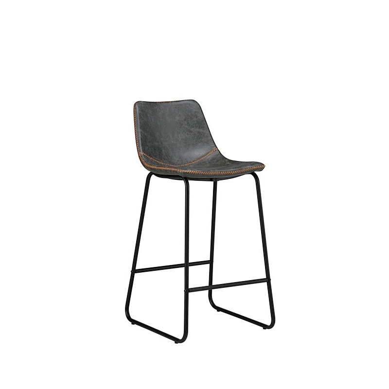 Modern Knocked Down dining room furniture metal leg PU barstools