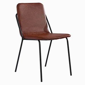 DINING CHAIR，PU CHAIR, STACKABLE CHAIR