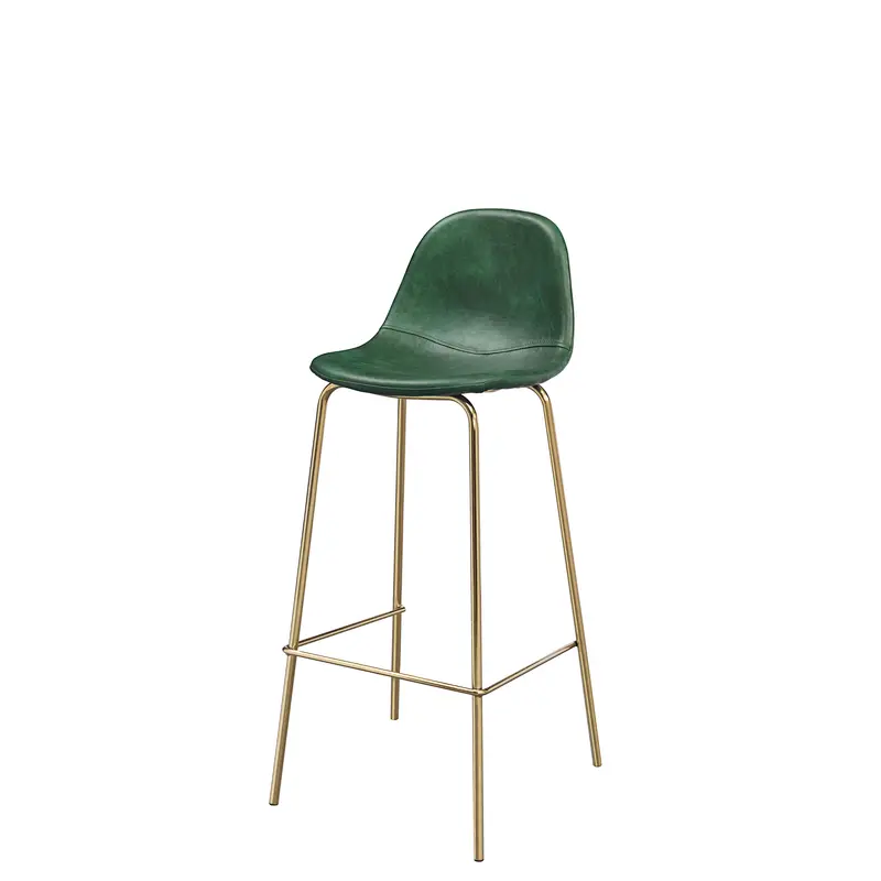 DC9013-2 Modern Knocked Down dining room furniture metal leg PU barstools