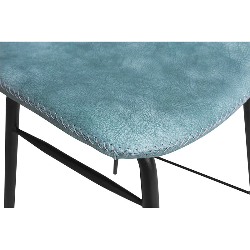 Cheap chair best pu and velvet barstool and counter chair with metal legs furniture