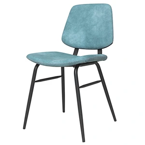 Cheap chair best pu and velvet dining chair with metal legs dining room furniture