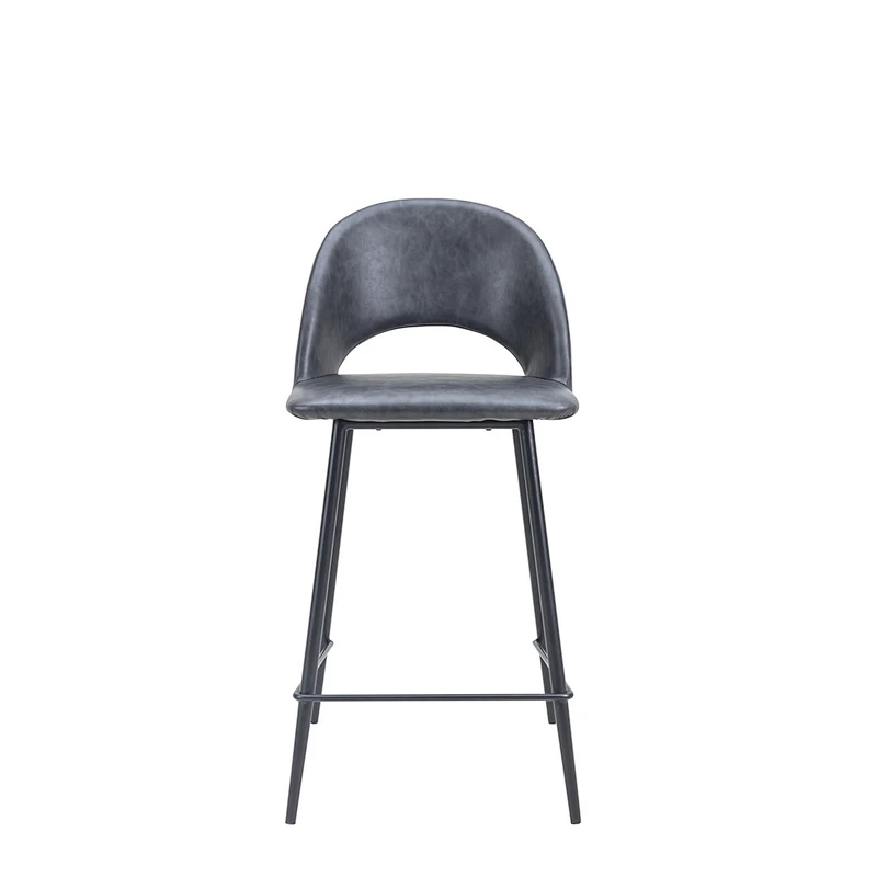 Cheap chair best pu and velvet barstool and counter chair with metal legs furniture