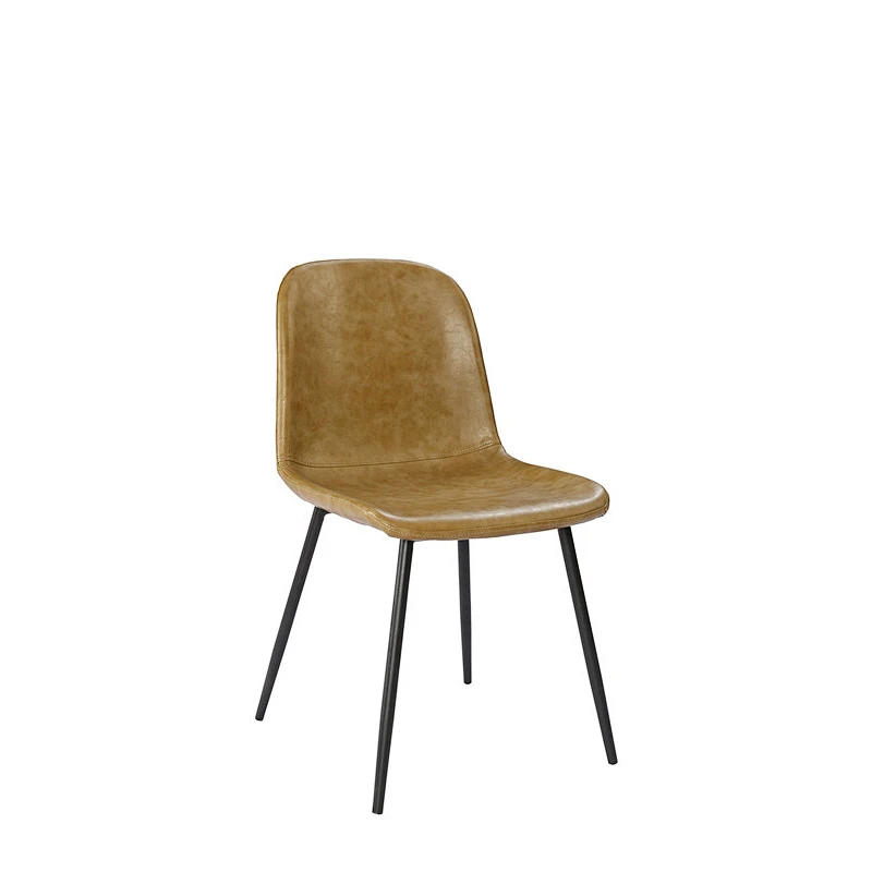 most popular dining chair,PU chair with iron tube，fabric chair