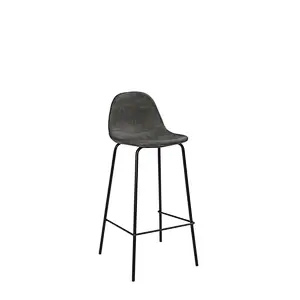 DC9013-2 Modern Knocked Down dining room furniture metal leg PU barstools