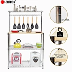  estante de cocina cromado