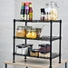 3 tier metal wire rack for kitchen storage