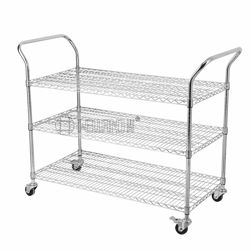 WELLAND Brand Chrome Wire Shelf Utility Trolley Used Application Case for Foxconn