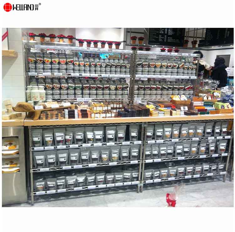 adjustable wire display shelving