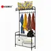 3-Shelves Metal Doorway Garment Rack