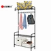 3-Shelves Metal Doorway Garment Rack For Clothes