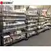 Hospital health care pharmacy storage metal movable wire shelving with wheels