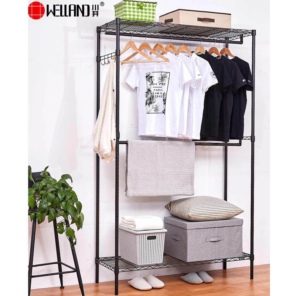 Rack de roupas de metal