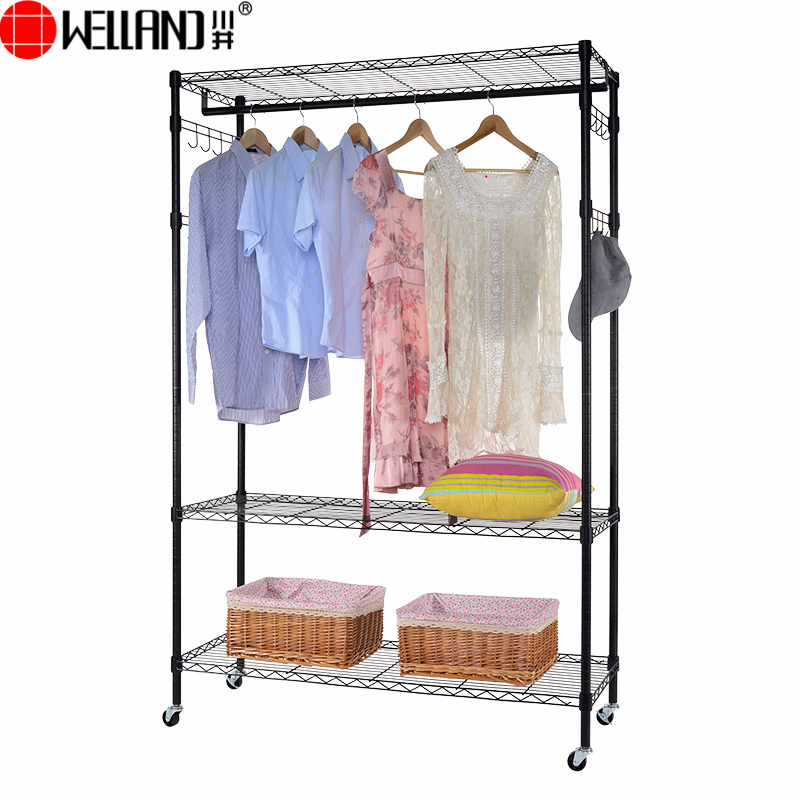 garment shelf with wheels