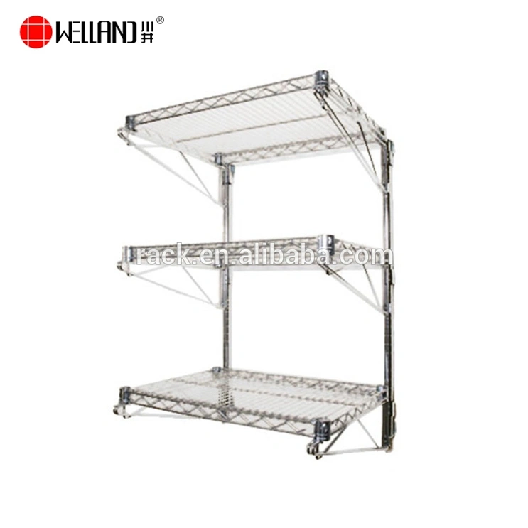 wire shelving wall