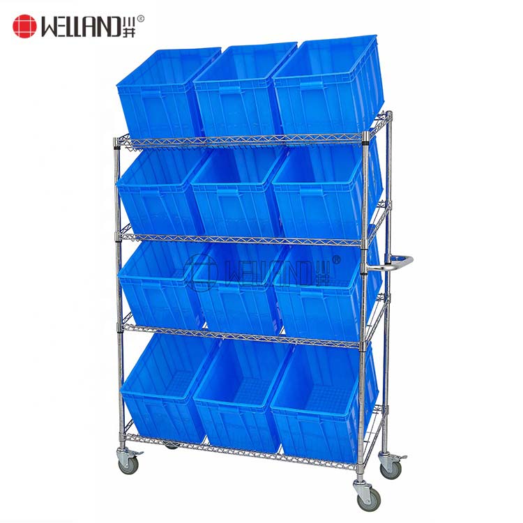 Carrito para carrito de selección de estanterías
