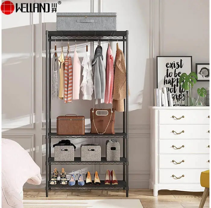 Porte-vêtements à 4 niveaux