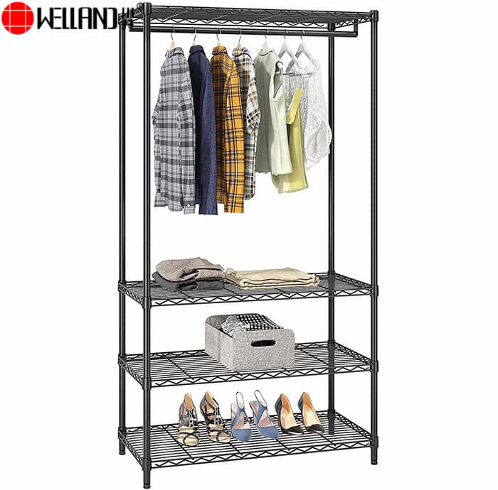 Rack de metal para roupas