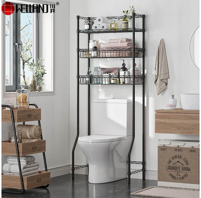 support de toilette noir