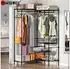 Freestanding Heavy Duty Metal Wardrobe with Sliding Baskets for Bedroom closet Storage