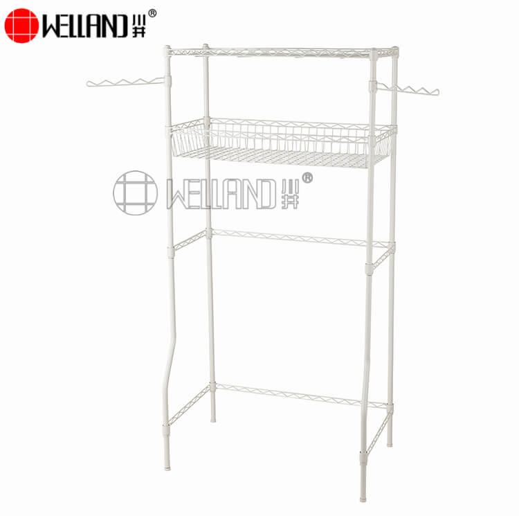 washing machine rack with basket