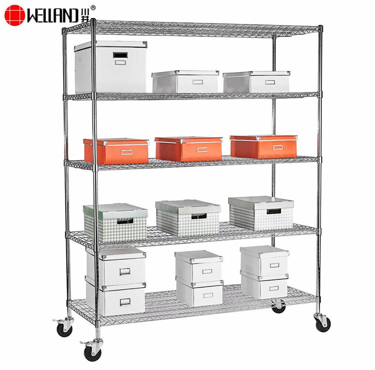 chrome wire shelving