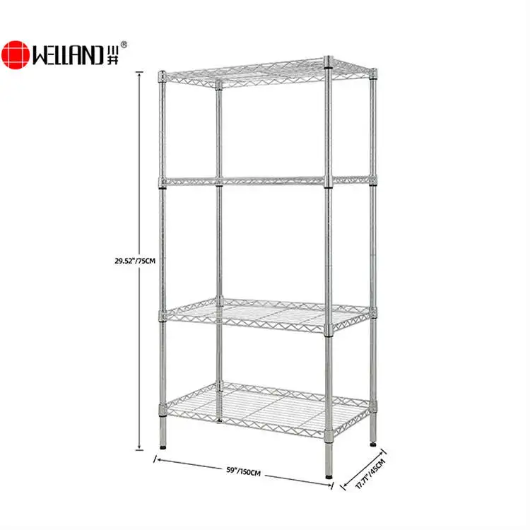 Estante de almacenamiento de cocina de 4 capas