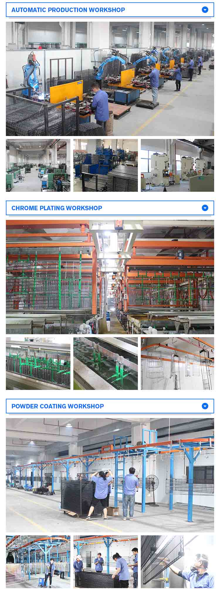 wire shelving factory