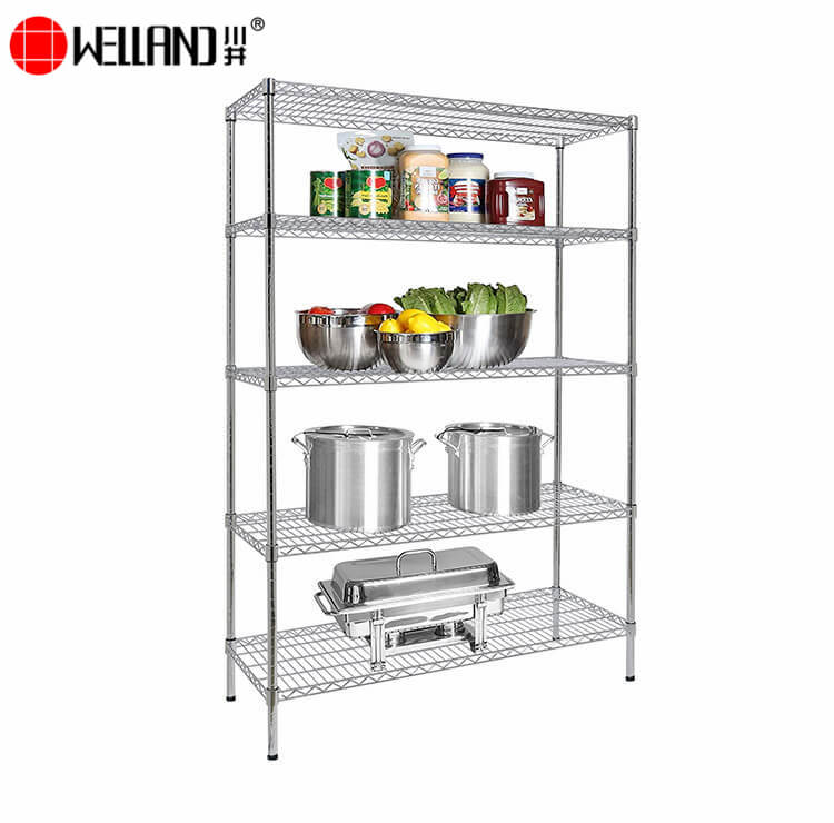 chrome wire shelving