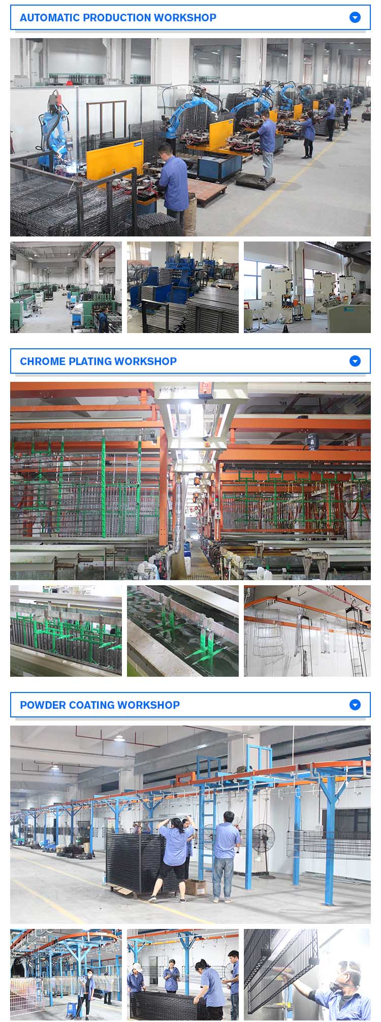 wire shelving factory