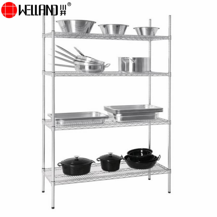 4 tier wire shelving