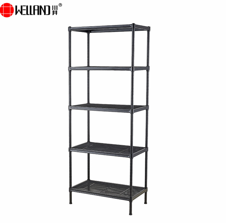 5 tier steel mesh shelf