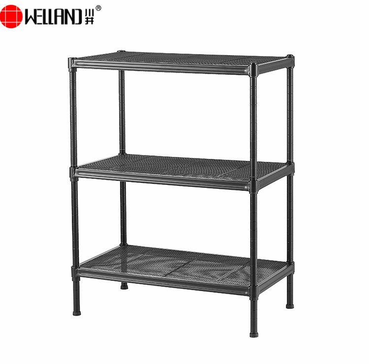 3 tier steel mesh shelf