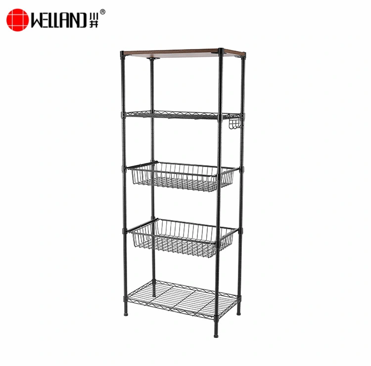 wire basket rack
