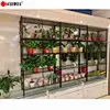 étagères en fil métallique pour plantes