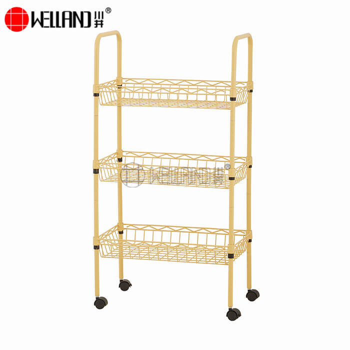 rolling cart with basket