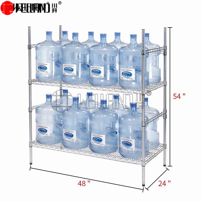 Estante de almacenamiento de bandeja para botellas de agua