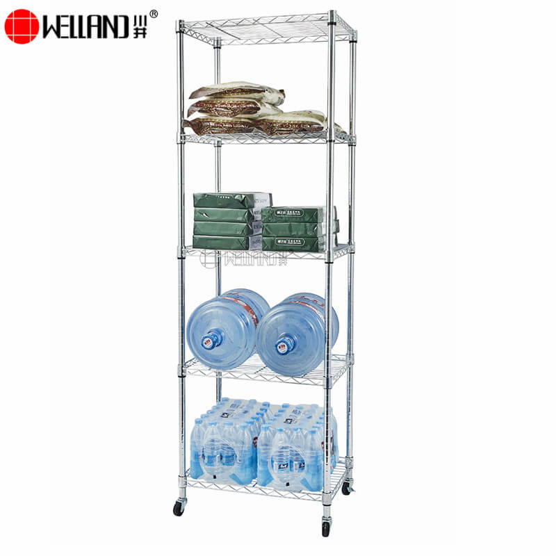 chrome wire shelving units