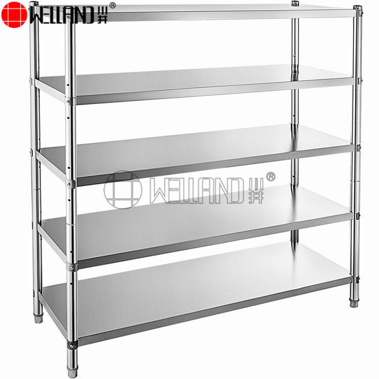 estantería de acero inoxidable sólido