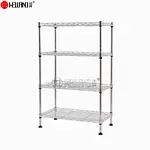 mini 4 tier wire shelving in chrome