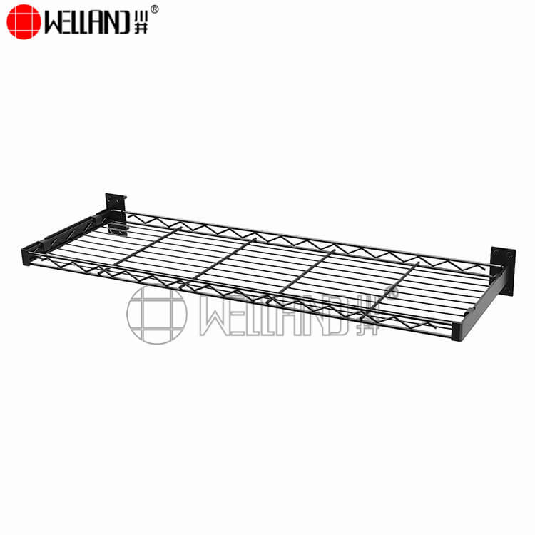 single layer wall mounted wire rack