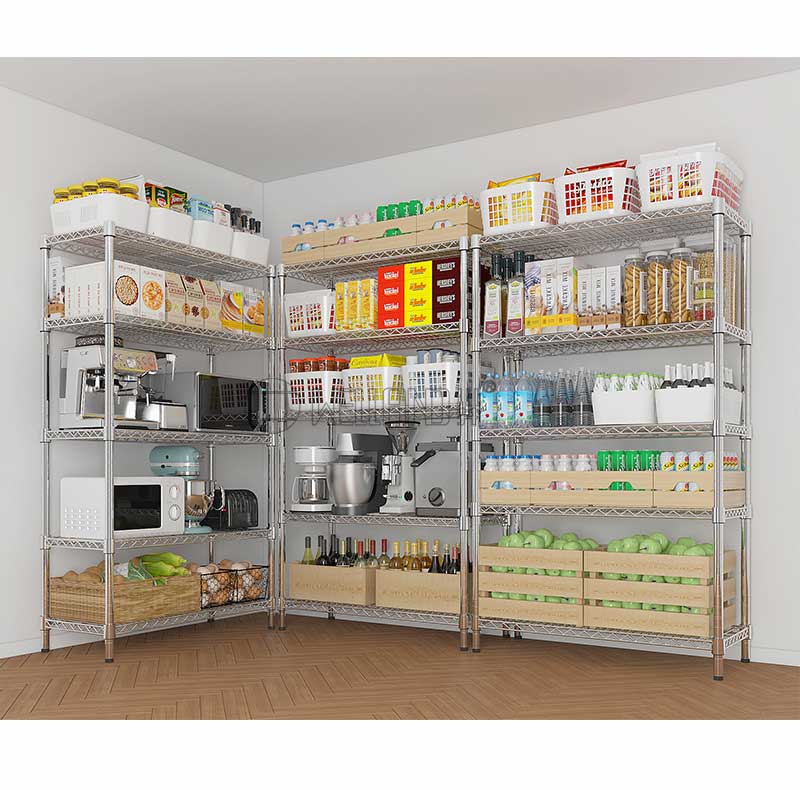 chrome storage rack
