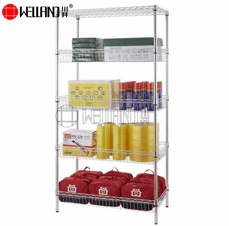 wire basket storage shelves